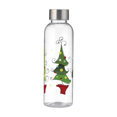 Logo trade promotional merchandise photo of: Senga GRS RPET Bottle 500 ml X-Mas