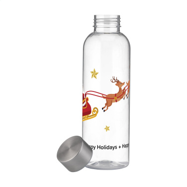 Logo trade promotional merchandise picture of: Senga GRS RPET Bottle 500 ml X-Mas