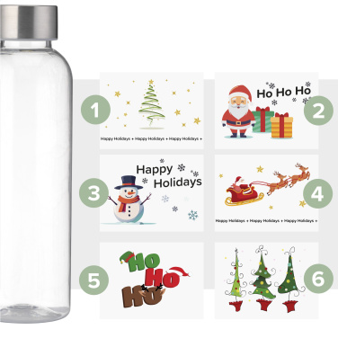 Logo trade corporate gift photo of: Senga GRS RPET Bottle 500 ml X-Mas