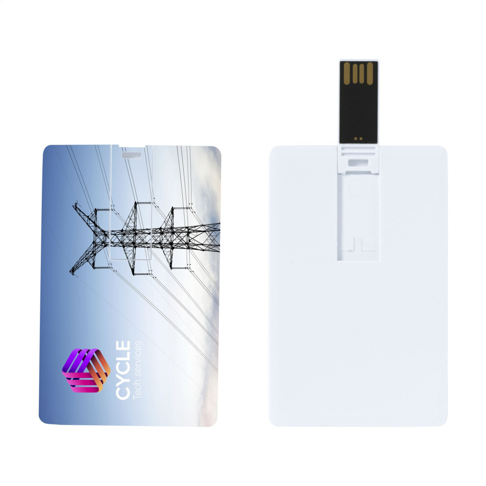 Logo trade business gifts image of: CredCard USB from stock 4 GB
