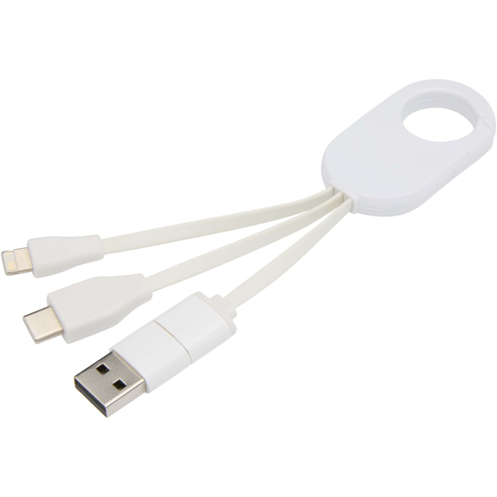 Logotrade promotional products photo of: Troop 4-in-1 recycled plastic charging cable