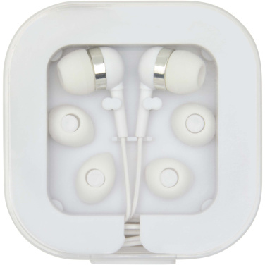 Logo trade promotional gift photo of: Baekdu wired Type-C headset with recycled plastic storage box