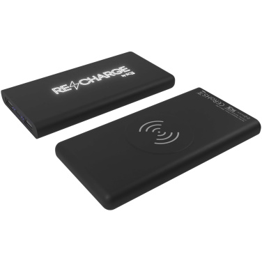 Logotrade promotional products photo of: SCX.design P40 10.000 mAh light-up wireless rubber power bank