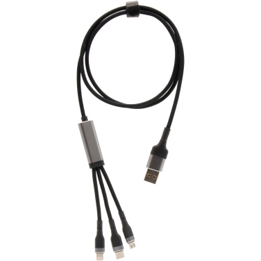 Logotrade promotional product picture of: SCX.design C53 100W 5-in-1 rPET ultra fast charging cable