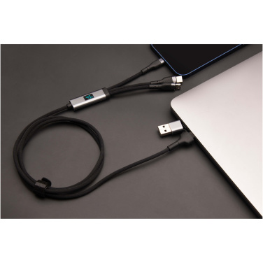 Logo trade corporate gifts picture of: SCX.design C53 100W 5-in-1 rPET ultra fast charging cable