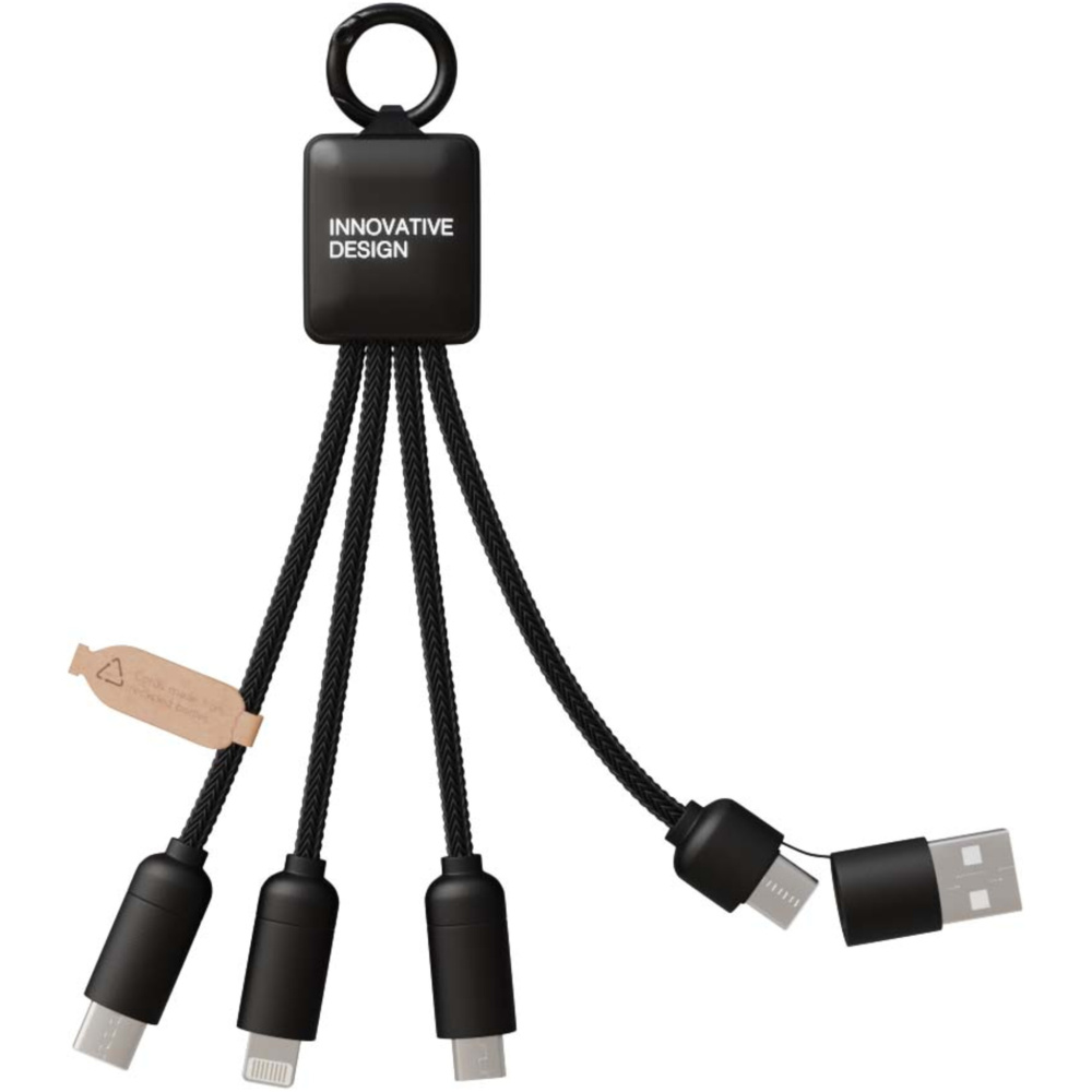 Logo trade promotional gift photo of: SCX.design C13 15W 5-in-1 charging cable