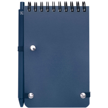 Logo trade promotional giveaways image of: Thalaasa A6 hard cover ocean-bound notebook with ballpoint pen (black ink)