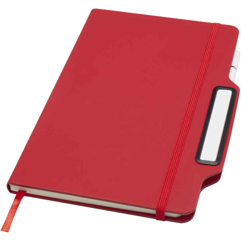 Logotrade promotional gift picture of: Nexus A5 hard cover notebook with pen and pencil combo (black ink)
