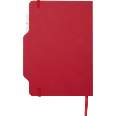 Logo trade promotional giveaways picture of: Nexus A5 hard cover notebook with pen and pencil combo (black ink)