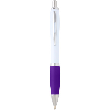 Logo trade corporate gifts image of: Nash recycled plastic ballpoint pen (blue ink)
