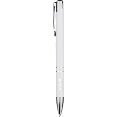 Logo trade business gifts image of: Moneta recycled aluminium ballpoint pen (blue ink)