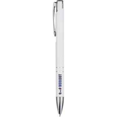 Logo trade promotional gift photo of: Moneta recycled aluminium ballpoint pen (blue ink)