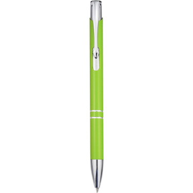 Logo trade promotional product photo of: Moneta recycled aluminium ballpoint pen (blue ink)