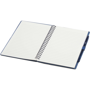 Logo trade promotional merchandise photo of: Slate reusable soft cover notebook and pen set (black ink)