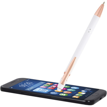 Logo trade business gift photo of: Nanna ballpoint pen with rose gold finish (black ink)