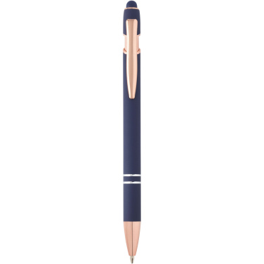 Logo trade promotional gift photo of: Nanna ballpoint pen with rose gold finish (black ink)
