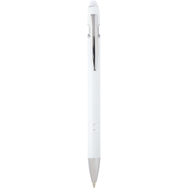 Logo trade promotional giveaway photo of: Kish ballpoint pen with silver finish (black ink)