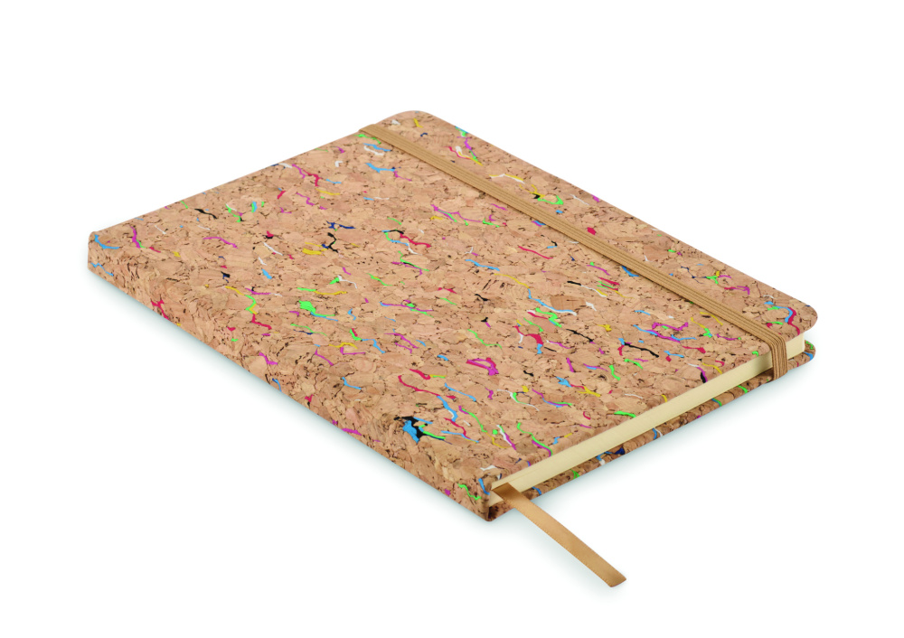 Logotrade promotional product picture of: A5 cork coloured notebook