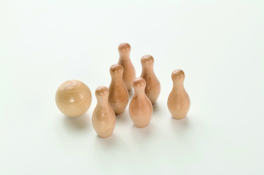 Logotrade promotional merchandise picture of: Mini pine wood bowling set