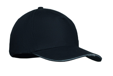 Logo trade promotional merchandise image of: 5 panel LED cotton cap 220gr/m²