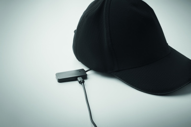 Logotrade promotional item image of: 5 panel LED cotton cap 220gr/m²
