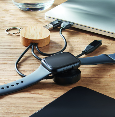 Logo trade promotional item photo of: Key ring with 4 in 1 60W cable