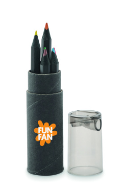 Logotrade promotional items photo of: 6 black colouring pencils