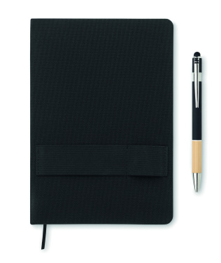 Logotrade business gifts photo of: A5 RPET notebook with pen