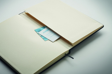 Logo trade promotional giveaways image of: A5 RPET notebook with pen