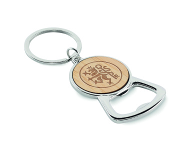 Logo trade promotional items image of: Recycled aluminium key ring