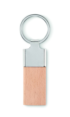 Logotrade business gifts photo of: Key ring with rubber wood