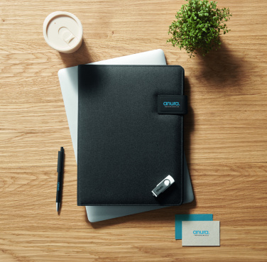 Logotrade promotional giveaway image of: A4 folder and wireless charger