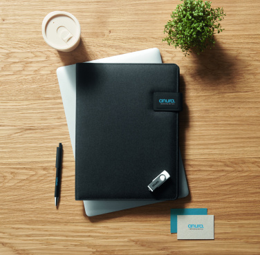 Logotrade promotional product picture of: A4 folder and wireless charger