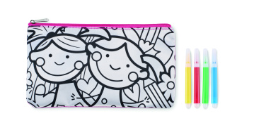 Logo trade promotional giveaway photo of: Pencil case with markers