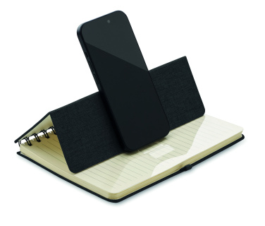 Logotrade promotional gifts photo of: A5 notebook with phone holder