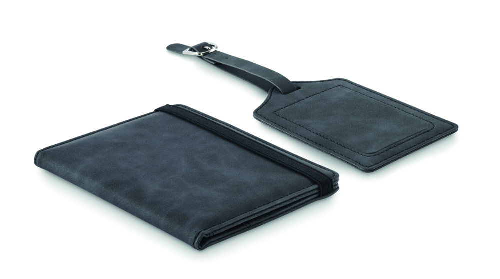 Logotrade promotional merchandise photo of: Passport and luggage tag set