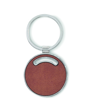 Logo trade promotional giveaways picture of: Round shape key ring