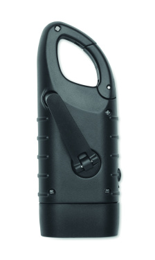 Logotrade promotional giveaway image of: Solar torch with dynamo crank