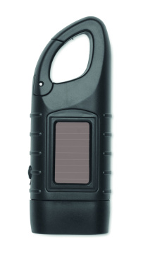 Logotrade promotional product picture of: Solar torch with dynamo crank