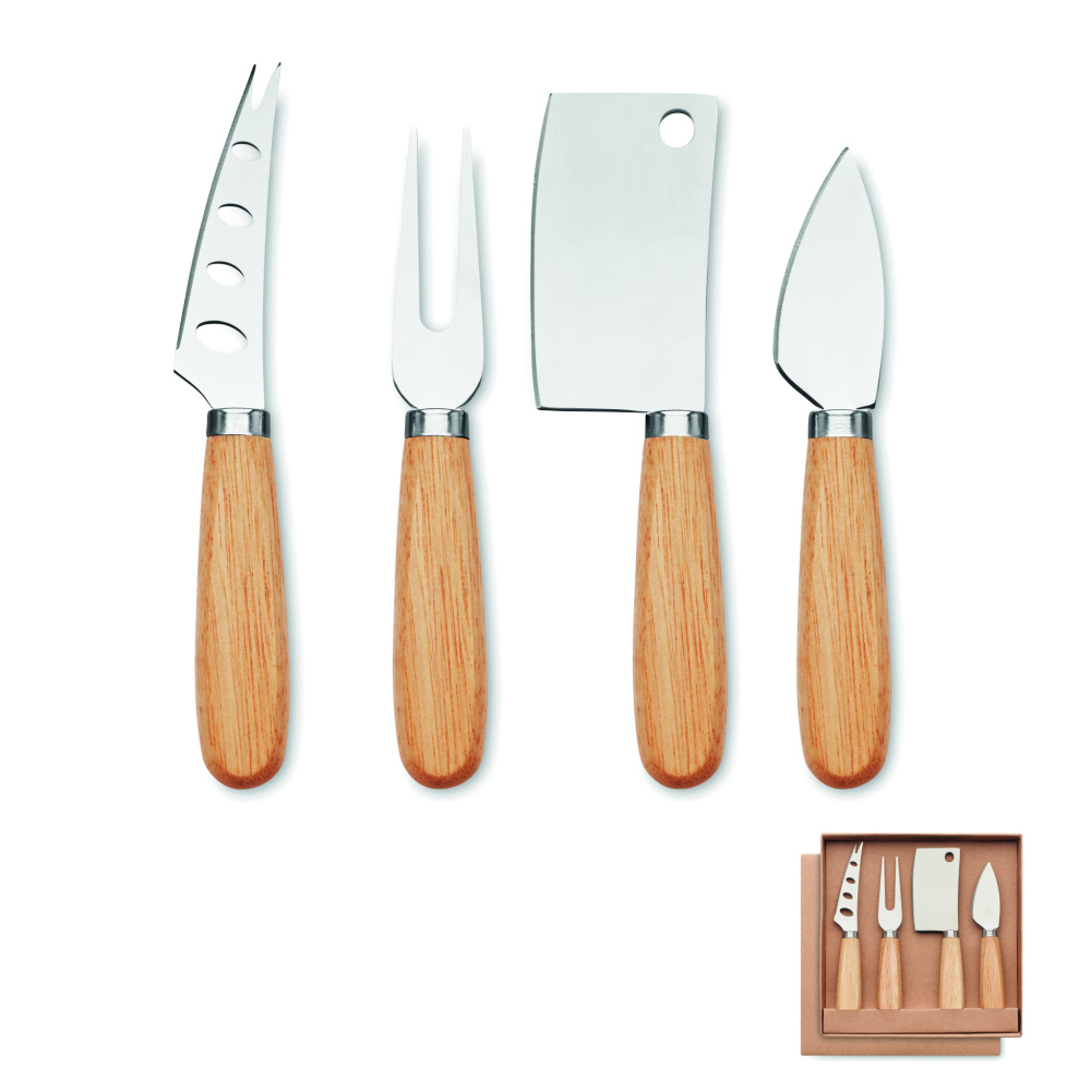 Logotrade business gifts photo of: Set of 4 cheese knives