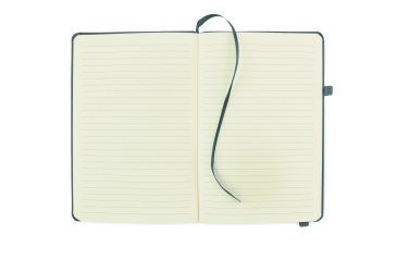 Logo trade corporate gifts picture of: Recycled Leather A5 notebook