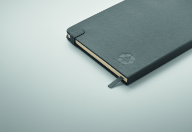 Logo trade promotional merchandise image of: Recycled Leather A5 notebook