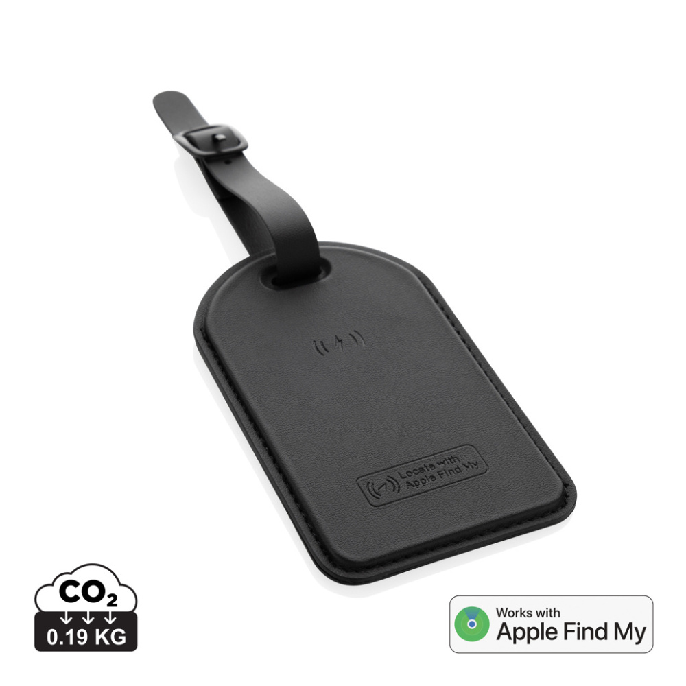 Logo trade promotional merchandise picture of: Globetrack RCSrPolyester luggage tag with worldwide locating