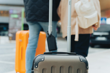Logo trade promotional gift photo of: Globetrack RCSrPolyester luggage tag with worldwide locating
