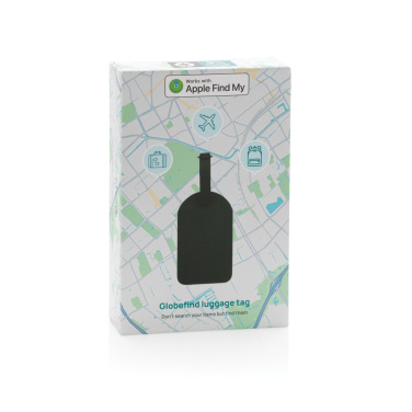 Logo trade promotional merchandise image of: Globetrack RCSrPolyester luggage tag with worldwide locating