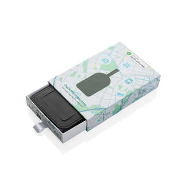 Logotrade promotional item image of: Globetrack RCSrPolyester luggage tag with worldwide locating