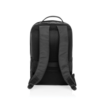 Logo trade promotional gift photo of: SP Aware™ RPET Edin 100% recycled 15.6 inch laptop backpack