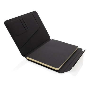 Logo trade promotional items image of: Teri AWARE™ RPET and walnut A5 portfolio