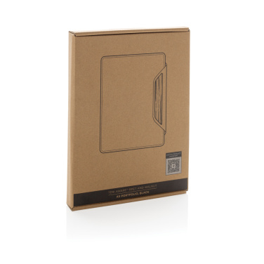 Logotrade advertising product picture of: Teri AWARE™ RPET and walnut A5 portfolio