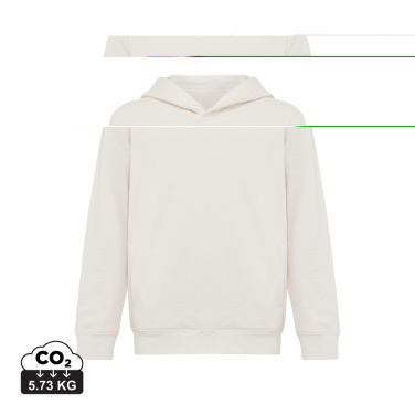 Logo trade promotional gift photo of: Iqoniq Yengo kids recycled cotton hoodie with sidepockets